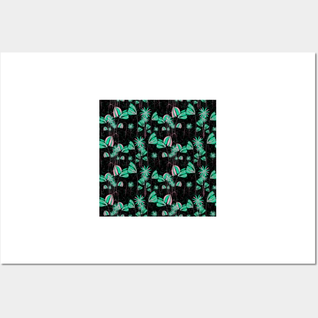 Crazy Daisies green Wall Art by cesartorresart